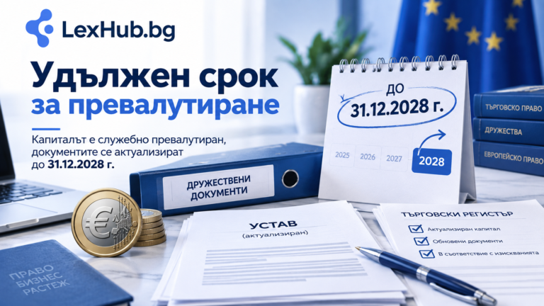 Удължен срок за превалутиране на капитала до края на 2028 г.